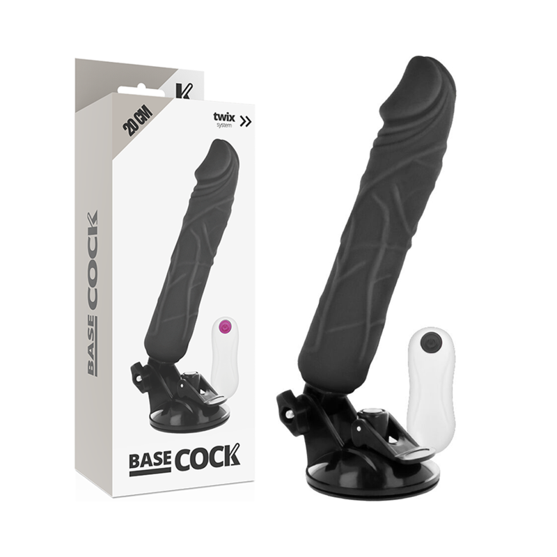 BASECOCK - REALISTIC VIBRATOR REMOTE CONTROL FLESH 20 CM -O- 4 CM - 53Xshop