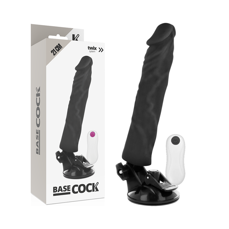 BASECOCK - REALISTIC VIBRATOR REMOTE CONTROL FLESH 21 CM -O- 4 CM - 53Xshop