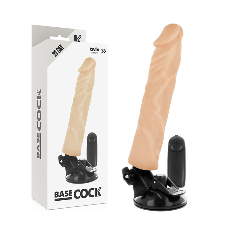 BASECOCK - REALISTIC VIBRATOR REMOTE CONTROL FLESH 21 CM -O- 4 CM - 53Xshop