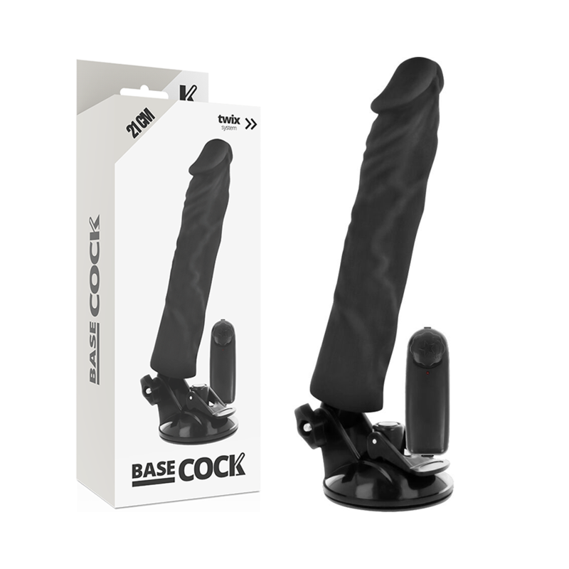 BASECOCK - REALISTIC VIBRATOR REMOTE CONTROL FLESH 21 CM -O- 4 CM - 53Xshop