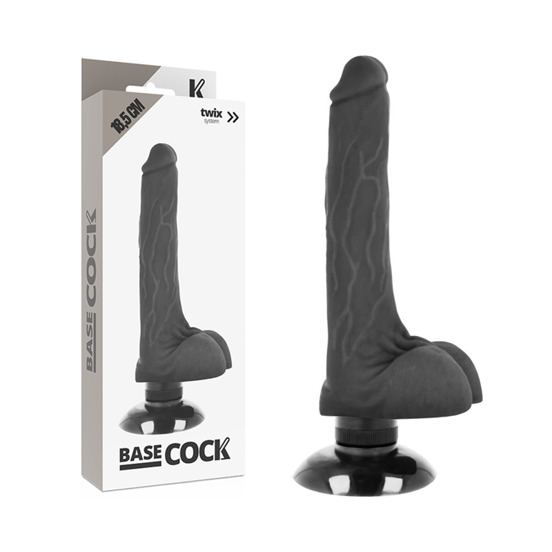 BASECOCK - REALISTIC VIBRATOR 2-1 FLESH 18.5 CM -O- 4 CM - 53Xshop