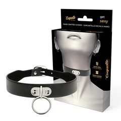 COQUETTE CHIC DESIRE - VEGAN LEATHER NECKLACE WOMAN FETISH ACCESSORY - 53Xshop