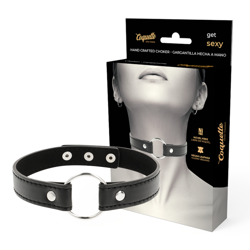 COQUETTE CHIC DESIRE - VEGAN LEATHER NECKLACE WOMAN ACCESSORY - 53Xshop