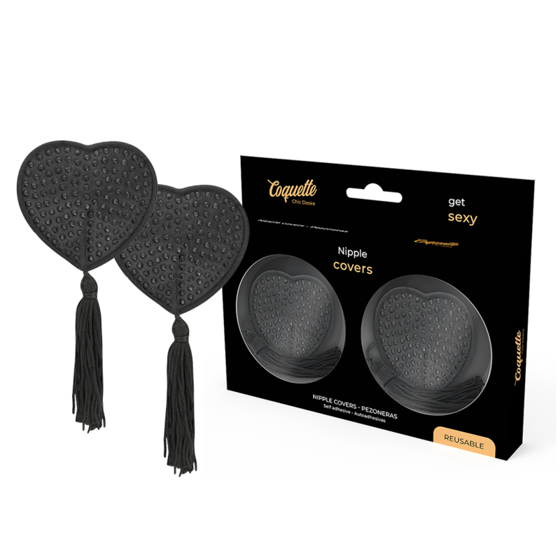 COQUETTE CHIC DESIRE - NIPPLE COVERS BLACK - 53Xshop