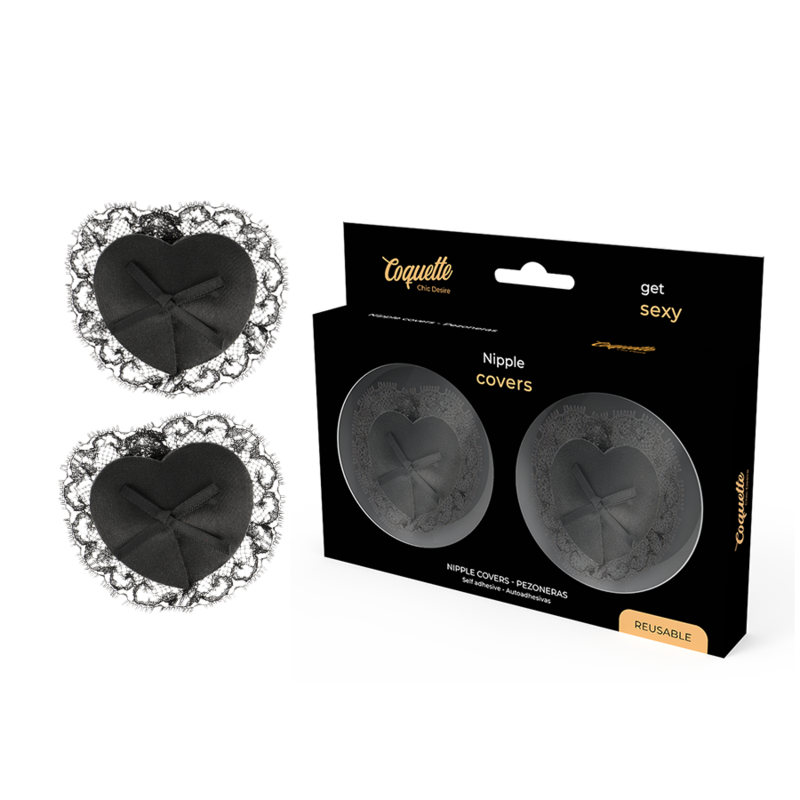 COQUETTE CHIC DESIRE - NIPPLE COVERS LACE BLACK - 53Xshop