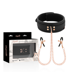 COQUETTE CHIC DESIRE - FANTASY NIPPLE CLAMP NECKLACE WITH NEOPRENE LINING - 53Xshop