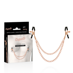 COQUETTE CHIC DESIRE - FANTASY METAL NIPPLE CLIPS WITH CHAIN - 53Xshop