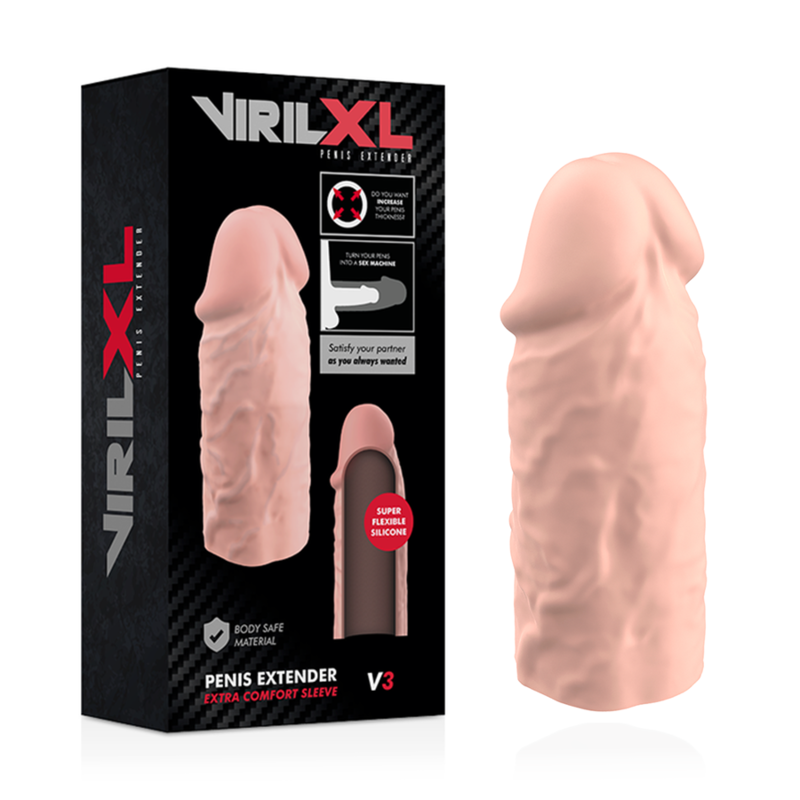 VIRILXL - LIQUID SILICONE V3 NATURAL PENIS EXTENSION - 53Xshop