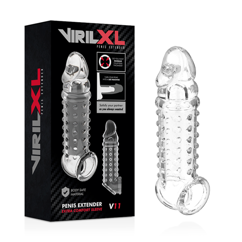 VIRILXL - PENIS EXTENSION AND SHEATH V11 TRANSPARENT - 53Xshop