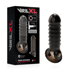 VIRILXL - PENIS EXTENSION AND SHEATH V15 BLACK - 53Xshop