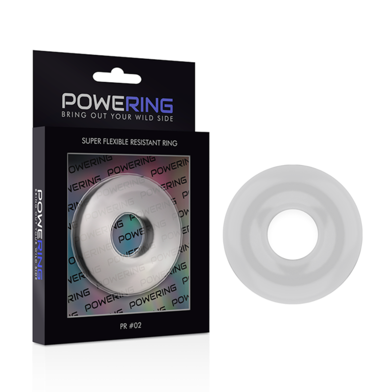 POWERING - SUPER FLEXIBLE AND RESISTANT PENIS RING 4.5CM CLEAR - 53Xshop