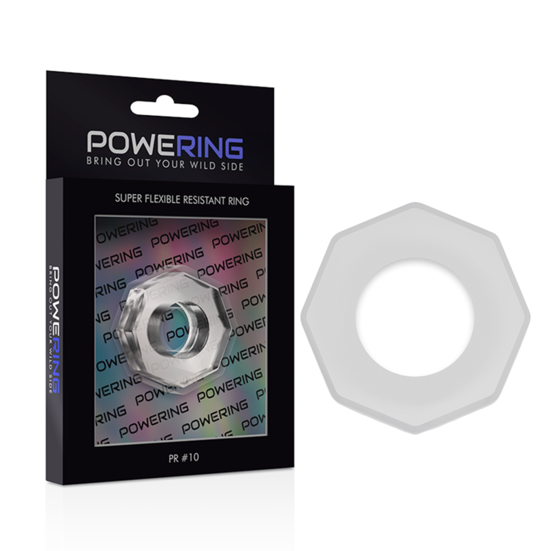 POWERING - SUPER FLEXIBLE AND RESISTANT PENIS RING 5CM PR10 CLEAR - 53Xshop