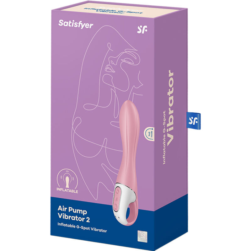 SATISFYER - POMPE À AIR VIBRATEUR 2 ROSE