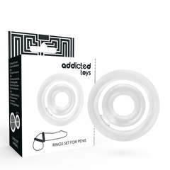 ADDICTED TOYS - POTENZ- C-RING PENIS CLEAR - 53Xshop