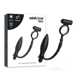 ADDICTED TOYS - ANAL PLUG WITH VIBRATORY RING - 53Xshop