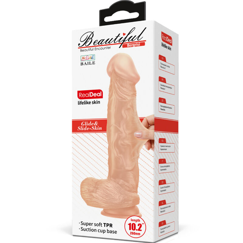 REALISTIC DILDO 26 CM NATURAL | 53Xshop