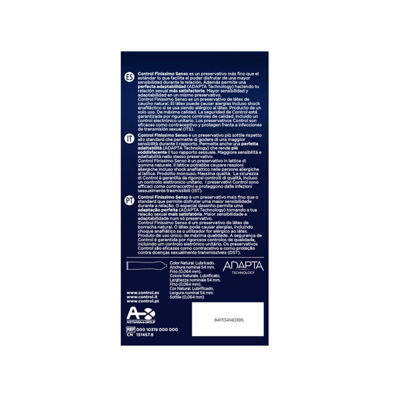 CONTROL - ADAPTA CONDOMS 24 UNITS - 53Xshop