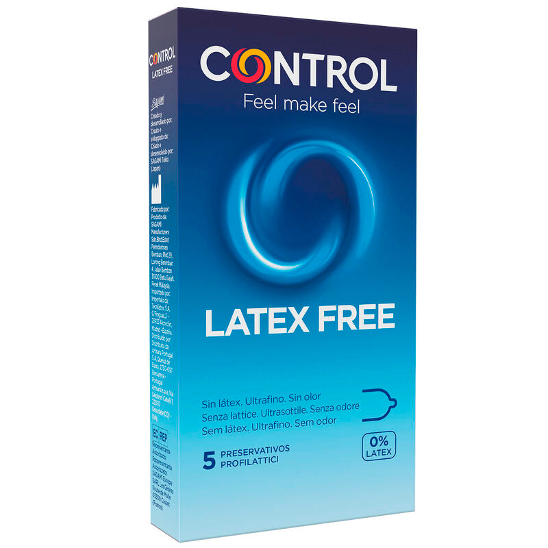 CONTROL - FREE SIN LATEX CONDOMS 5 UNITS - 53Xshop