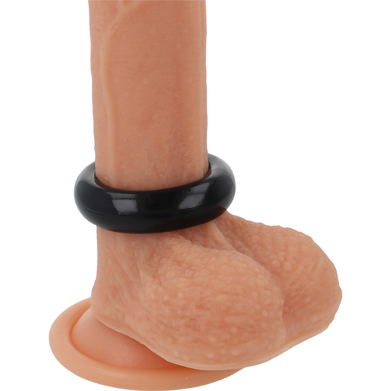 POWERING - SUPER FLEXIBLE AND RESISTANT PENIS RING 3.8CM PR04 BLACK - 53Xshop