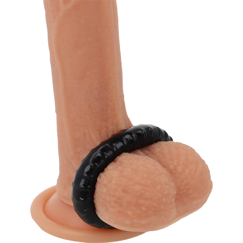 POWERING - SUPER FLEXIBLE AND RESISTANT PENIS RING 4.5CM PR07 BLACK - 53Xshop