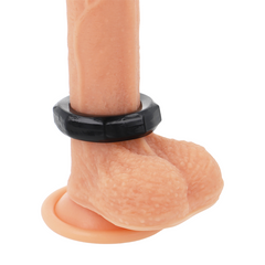 POWERING - SUPER FLEXIBLE AND RESISTANT PENIS RING 5CM PR10 BLACK - 53Xshop
