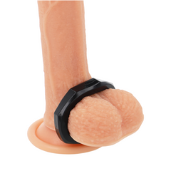 POWERING - SUPER FLEXIBLE AND RESISTANT PENIS RING 5CM PR10 BLACK - 53Xshop