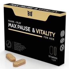BLACK BULL - MAX PAUSE & VITALITY RETARDANT FOR MEN 10 CAPSULES - 53Xshop
