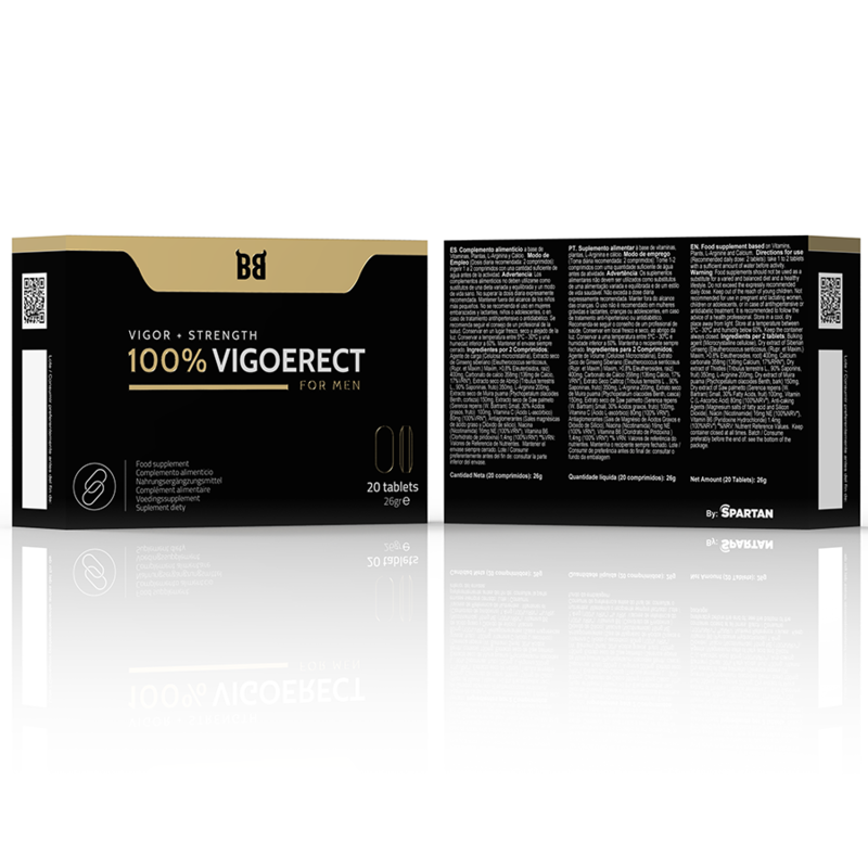 BLACK BULL - 100% VIGOERECT VIGOR + STRENGTH FOR MEN 20 TABLETS - 53Xshop