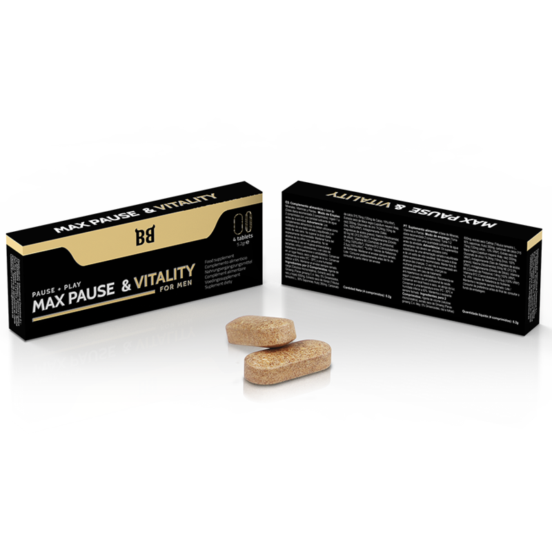 BLACK BULL - MAX PAUSE & VITALITY RETARDANT FOR MEN 4 CAPSULES - 53Xshop
