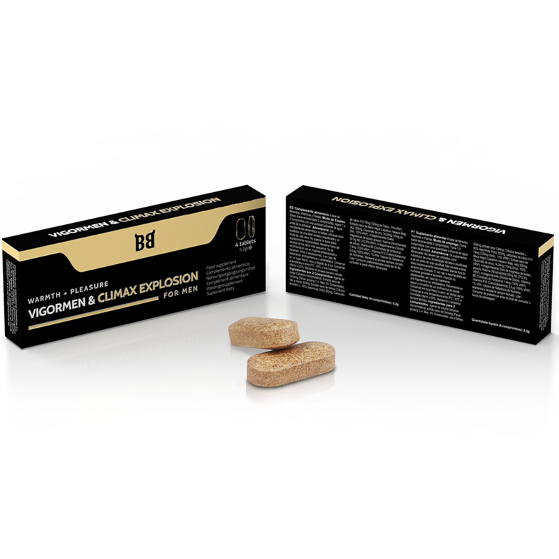 BLACK BULL - VIGORMEN & CLIMAX EXPLOSION GREATER PLEASURE FOR MEN 4 CAPSULES - 53Xshop