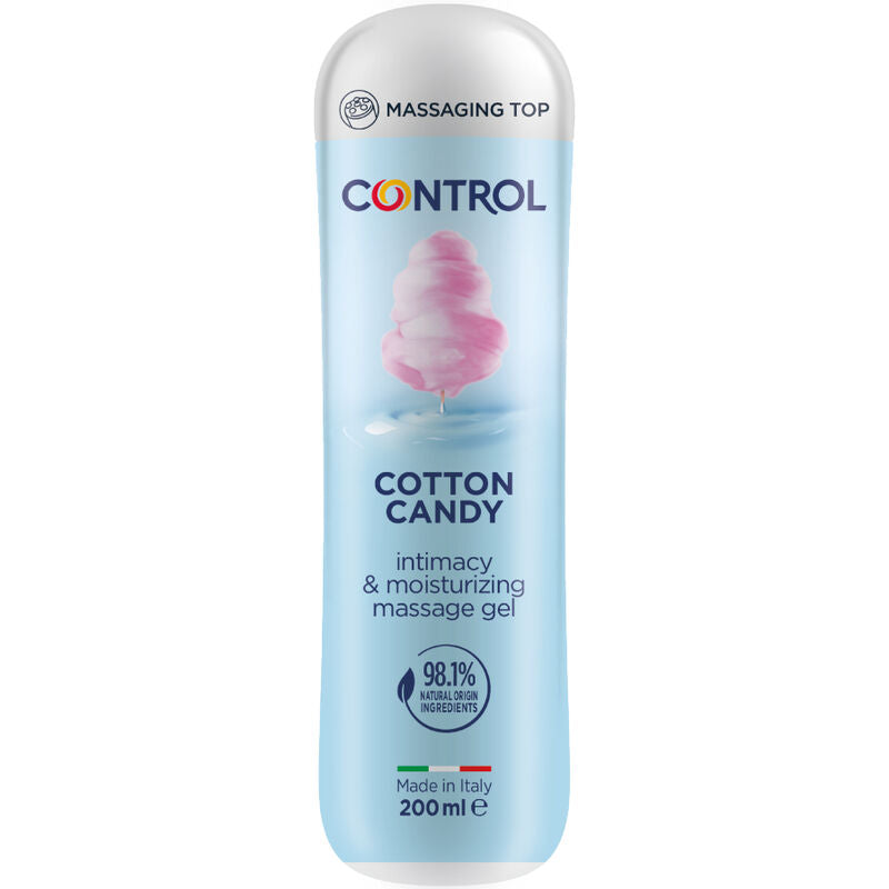 CONTROL - GEL DE MASSAGE BARBE À PAPA 3 EN 1 200 ML