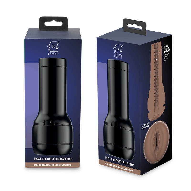 KIIROO - FEEL STROKER MASTURBATOR STIMULATOR - BROWN - 53Xshop