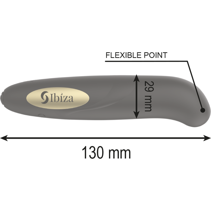 IBIZA - STIMULATEUR DE CLITO CHARGEUR USB 10 MODES DE VIBRATIONS DORÉ 13 X 2,9
