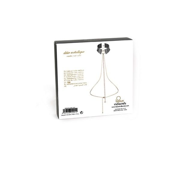 BIJOUX - DÉSIR MÉTALLIQUE BLACK METALLIC NECKLACE - 53Xshop