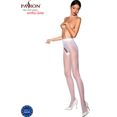 PASSION - COLLANTS TIOPEN 006 BLANC 1/2 30 DEN