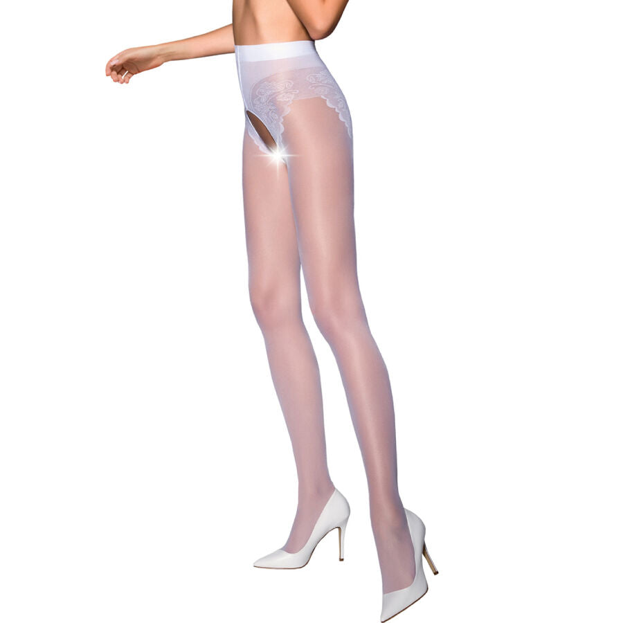 PASSION - COLLANTS TIOPEN 006 BLANC 1/2 30 DEN