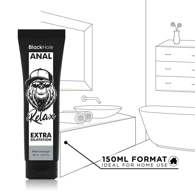 BLACK HOLE - WATER BASE GEL ANAL DILATION 150 ML - 53Xshop
