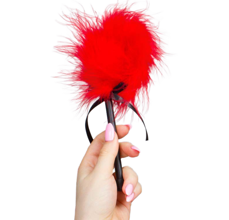 SECRETPLAY - RED MARABOU DUSTER - 53Xshop