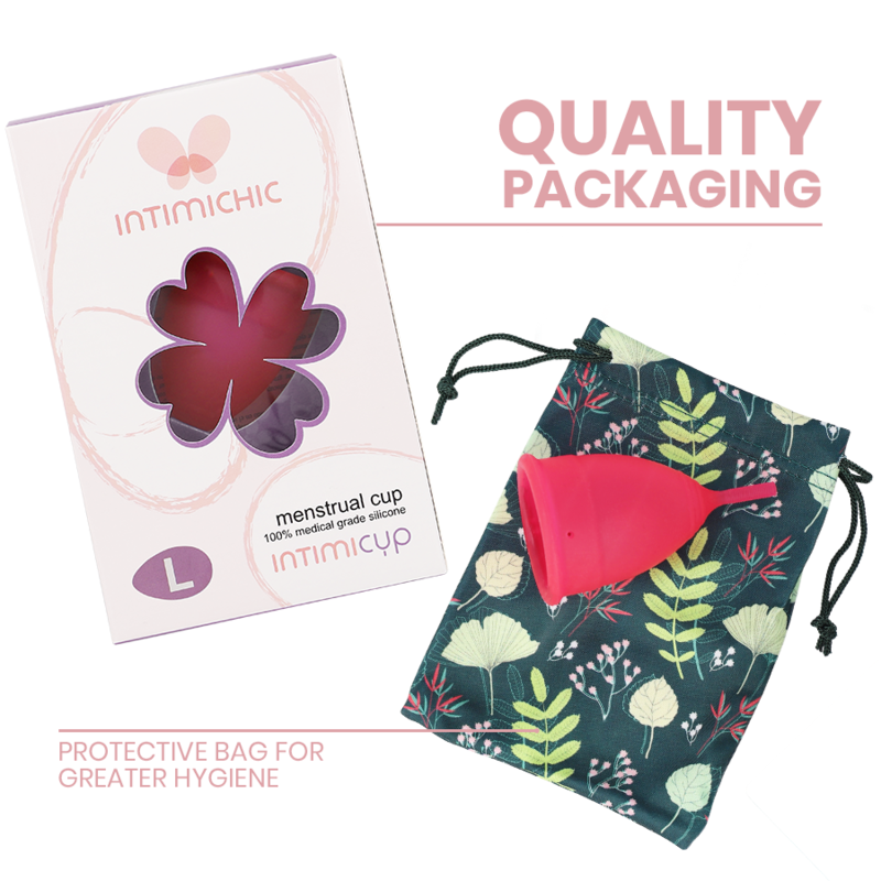 INTIMICHIC - MENSTRUAL CUP MEDICAL GRADE SILICONE - SIZE S - 53Xshop