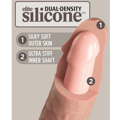 KING COCK - DILDO RÉALISTE EN SILICONE ÉLITE 20,3 CM