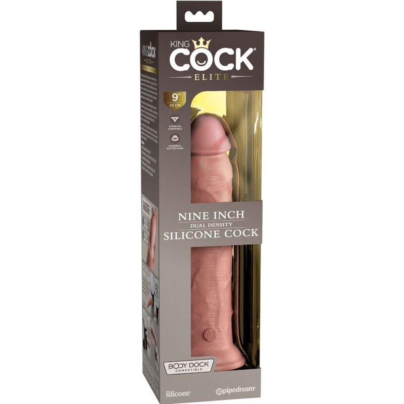 KING COCK - DILDO RÉALISTE EN SILICONE ÉLITE 23 CM