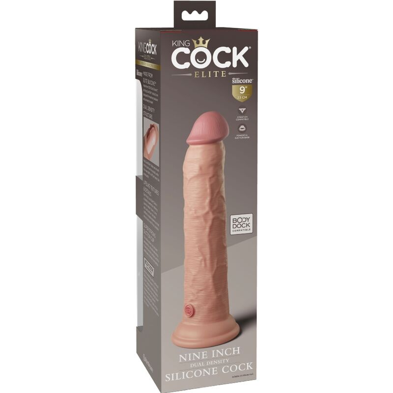 KING COCK - DILDO RÉALISTE EN SILICONE ÉLITE 23 CM