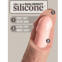 KING COCK - DILDO RÉALISTE EN SILICONE ÉLITE 25,4 CM