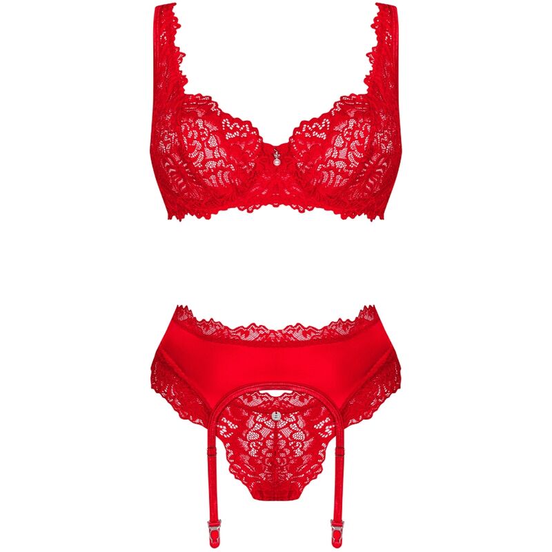 OBSESSIVE - AMOR CHERRIS SET 3 PIECES S/M