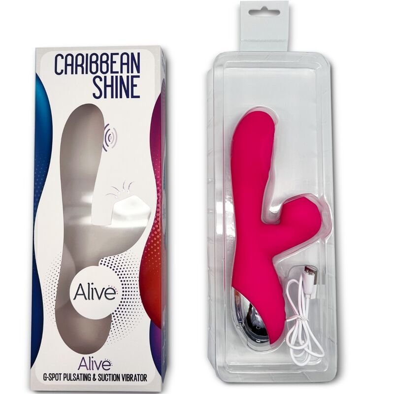 ALIVE - VIBRATEUR ET SUCCION CARIBBEAN SHINE FUCHSIA