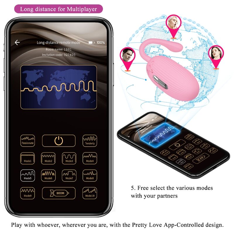 PRETTY LOVE - ŒUF VIBRANT RECHARGEABLE DOREEN PINK