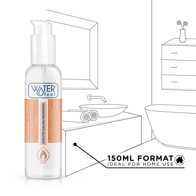 WATERFEEL - HEAT EFFECT LUBRICANT 150 ML - 53Xshop