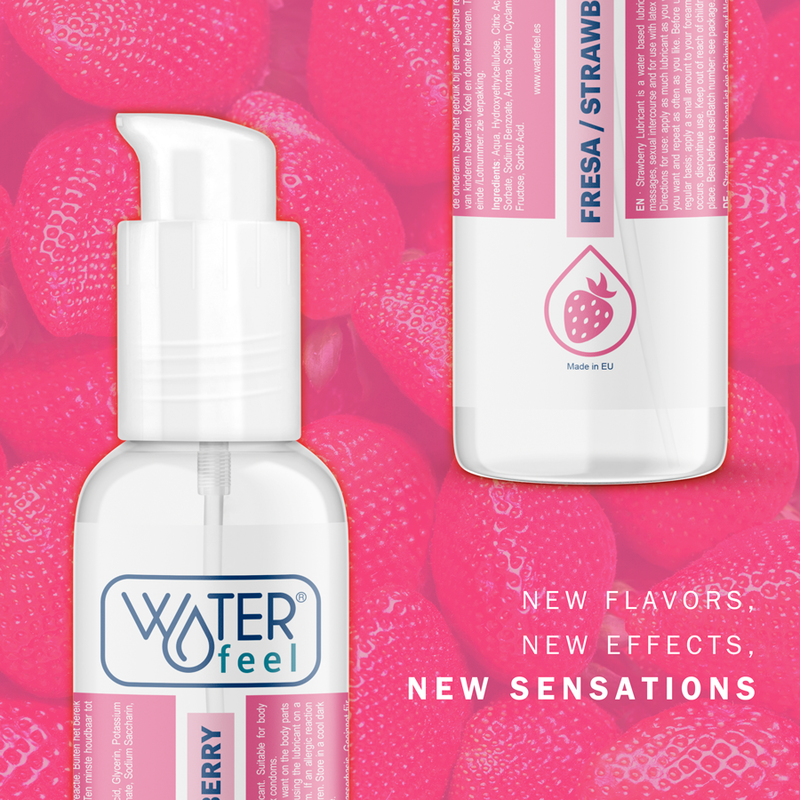 WATERFEEL - LUBRIFIANT À BASE D'EAU À LA FRAISE 175 ML