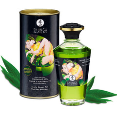 SHUNGA - ORGANIC GREEN TEA HEAT EFFECT MASSAGE OIL 100 ML - 53Xshop