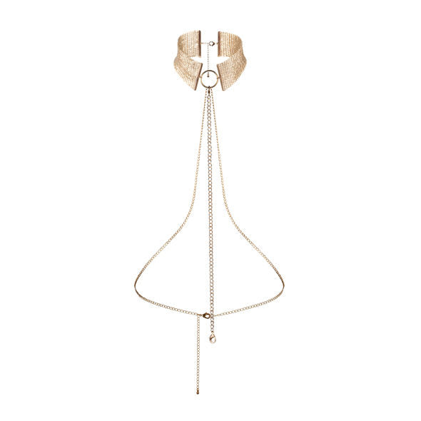 BIJOUX - DÉSIR MÉTALLIQUE GOLDEN METALLIC NECKLACE - 53Xshop